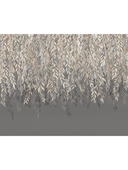 Ohpopsi Charcoal Cascading Willow A4 Wallpaper Sample - Image 1 of 1
