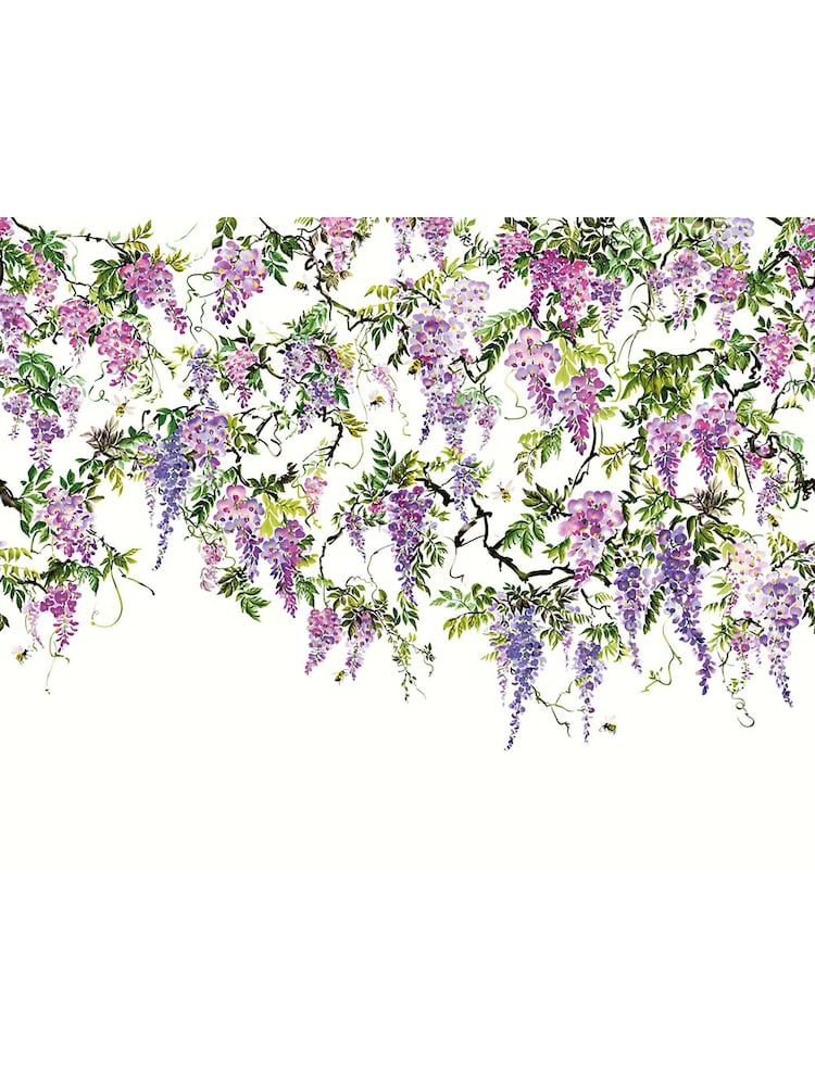 Ohpopsi Amethyst Trailing Wisteria A4 Wallpaper Sample - Image 1 of 1 Ohpopsi Amethyst Trailing Wisteria A4 Wallpaper Sample - Image 1 of 1