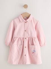 Pink Stripe - Узун жең пахта көйнөк (3ай-8жыл) - 8ичинен 5 сүрөт