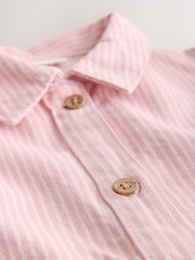 Pink Stripe - Узун жең пахта көйнөк (3ай-8жыл) - 8ичинен 8 сүрөт