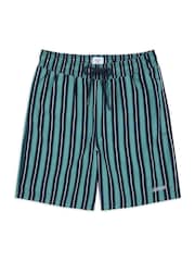Chelsea Peers Blue Stripe Print Swim Shorts - Image 4 of 5