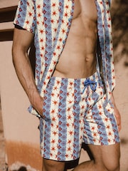 Chelsea Peers Multi Star Stripe Print Swim Shorts - Image 3 of 5