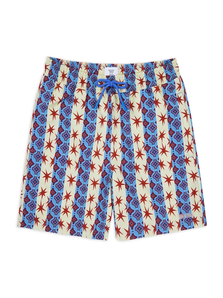 Chelsea Peers Multi Star Stripe Print Swim Shorts - Image 5 of 5 Chelsea Peers Multi Star Stripe Print Swim Shorts - Image 5 of 5