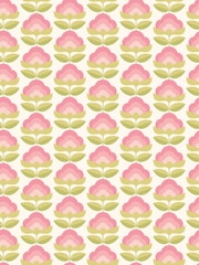 Hoopla Walls Rose  Apple Retro Flower Print A4 Wallpaper Sample - Image 1 of 1