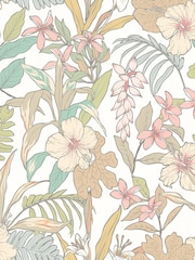 Hoopla Walls Chalk  Sand Oasis A4 Wallpaper Sample - Image 1 of 1