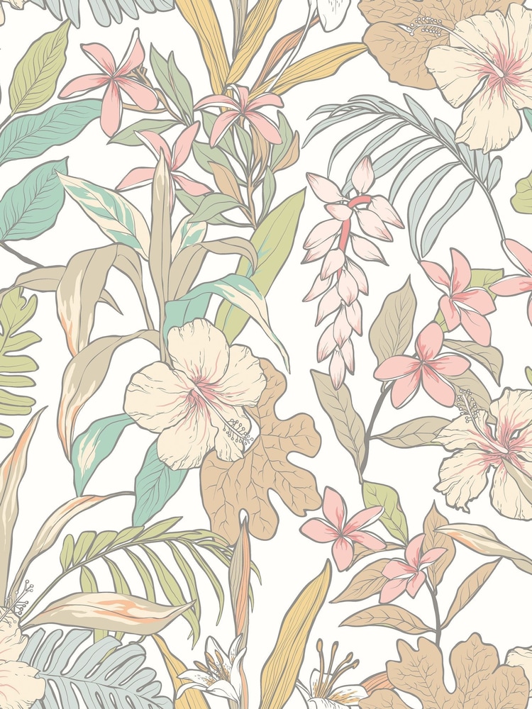 Hoopla Walls Chalk  Sand Oasis A4 Wallpaper Sample - Image 1 of 1