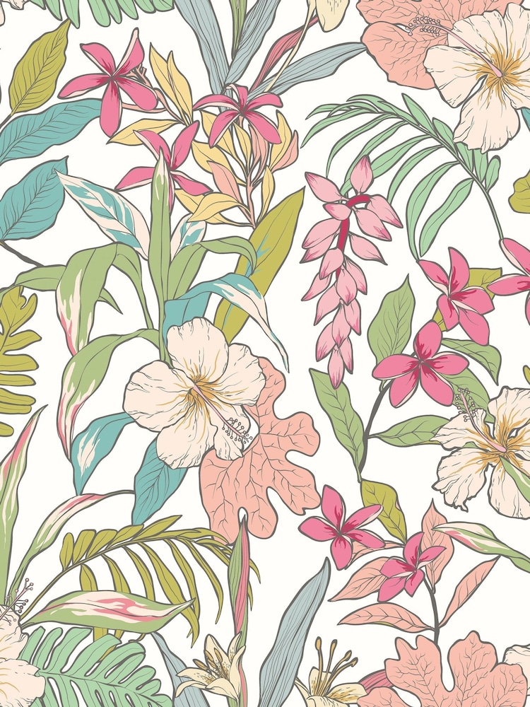 Hoopla Walls Apple Rose Oasis A4 Wallpaper Sample - Image 1 of 1 Hoopla Walls Apple Rose Oasis A4 Wallpaper Sample - Image 1 of 1