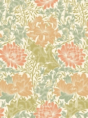 Hoopla Walls Sage  Amber Chrysanthemum A4 Wallpaper Sample - Image 1 of 1
