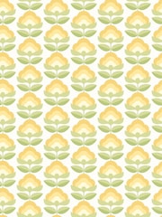 Hoopla Walls Sunshine Retro Flower Print A4 Wallpaper Sample - Image 1 of 1