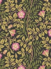 Hoopla Walls Aubergine Rosehip Trial A4 Wallpaper Sample - Image 1 of 1