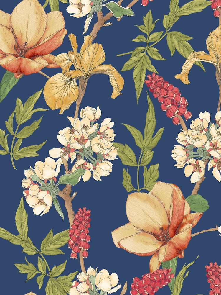 Hoopla Walls Ginger Ink Orchid Bloom A4 Wallpaper Sample - Image 1 of 1