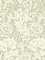 Hoopla Walls Sage Green Chrysanthemum A4 Wallpaper Sample - Image 1 of 1