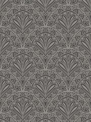 Hoopla Walls Black Ditsy Deco Fan A4 Wallpaper Sample - Image 1 of 1