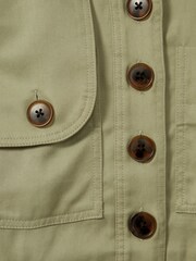 Reiss Khaki Lola 9-13 yrs Utility Style Belted Dress - Image 4 of 4