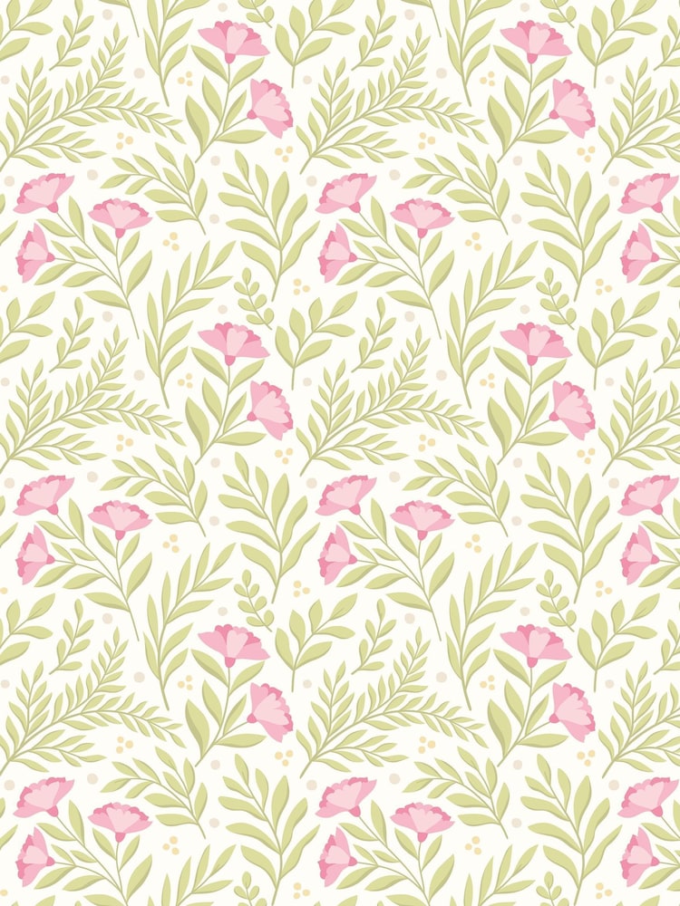 Hoopla Walls Rose Apple Petite Posy A4 Wallpaper Sample - Image 1 of 1 Hoopla Walls Rose Apple Petite Posy A4 Wallpaper Sample - Image 1 of 1