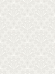 Hoopla Walls Grey Ditsy Deco Fan A4 Wallpaper Sample - Image 1 of 1