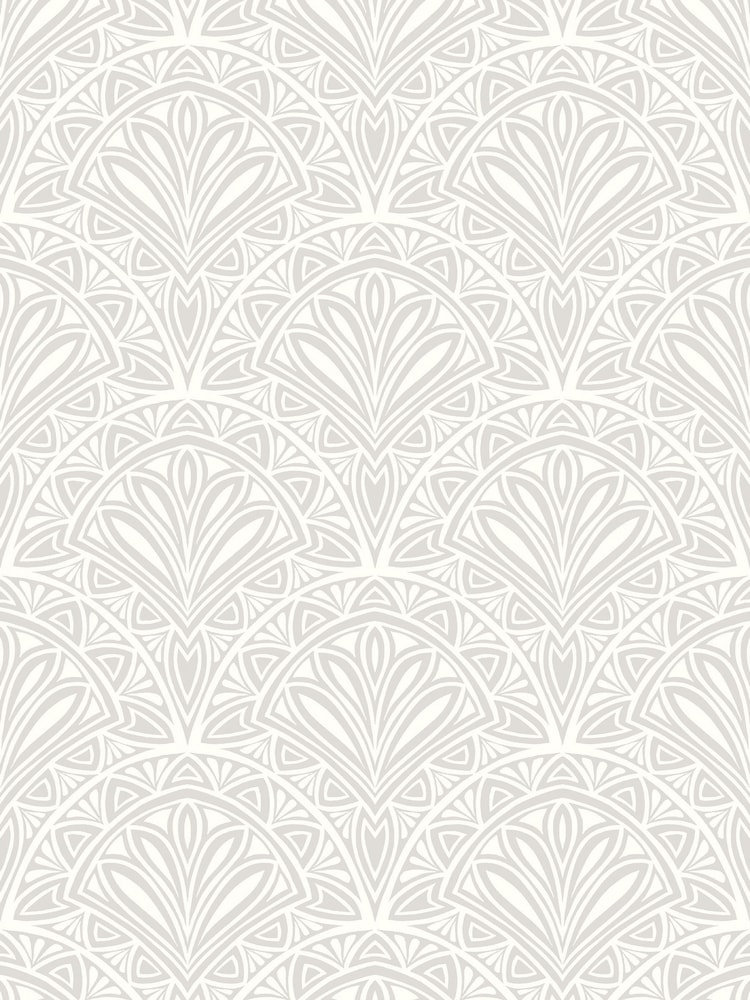 Hoopla Walls Grey Ditsy Deco Fan A4 Wallpaper Sample - Image 1 of 1 Hoopla Walls Grey Ditsy Deco Fan A4 Wallpaper Sample - Image 1 of 1