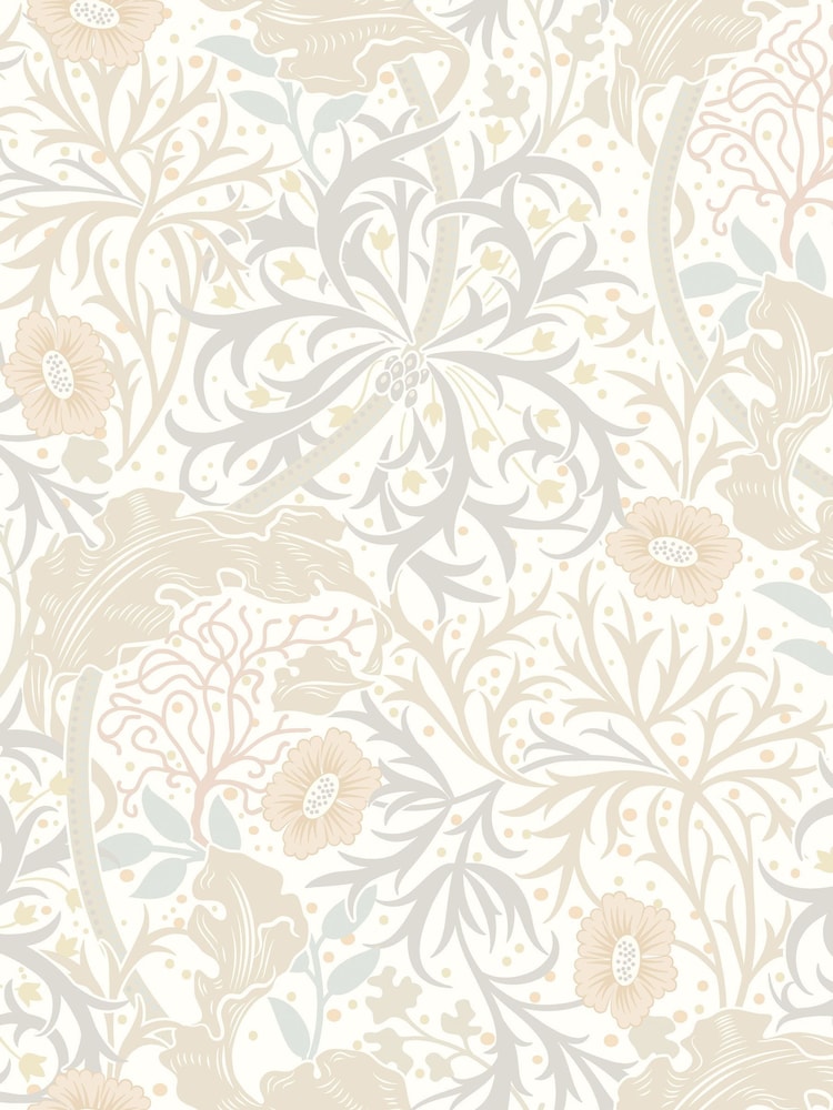 Hoopla Walls Linen Seaweed Garden A4 Wallpaper Sample - Image 1 of 1