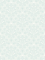 Hoopla Walls Blue Ditsy Deco Fan A4 Wallpaper Sample - Image 1 of 1