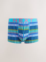 Blå/Lilla Geo - 5 Pakke - Hipster Boksershorts 5 Pakke - Bilde 2 av 9