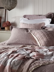 Secret Linen Store Pink Jasmine Floral Print Jacquard 100% Cotton Pillowcase - Image 1 of 4