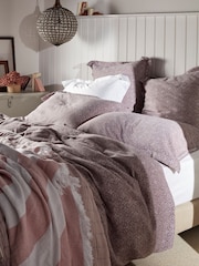 Secret Linen Store Pink Jasmine Floral Print Jacquard 100% Cotton Pillowcase - Image 3 of 4