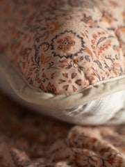 Secret Linen Store Brown Ellie 100% Cotton Quilted Cushion Cover - Image 2 of 3