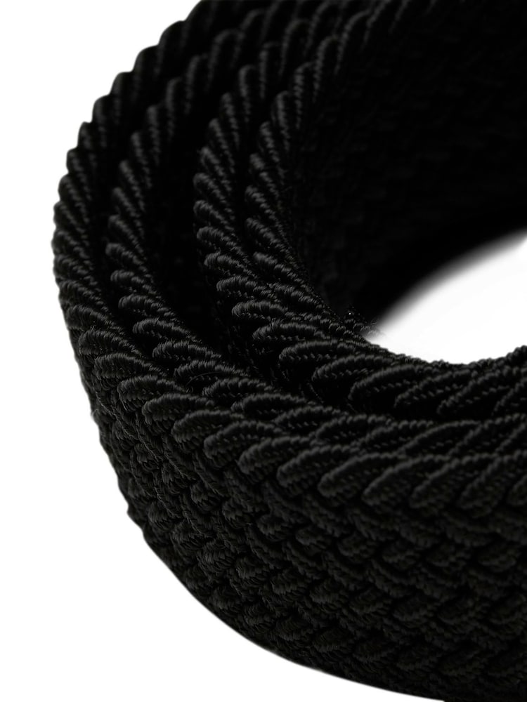 JACK & JONES Black Woven Belt - Image 2 of 5 JACK & JONES Black Woven Belt - Image 2 of 5