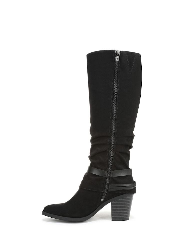 Blowfish Malibu Womens Carey Knee High Black Boots - Image 2 of 6 Blowfish Malibu Womens Carey Knee High Black Boots - Image 2 of 6