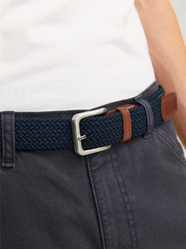 JACK & JONES Blue Woven Belt - Image 2 of 6