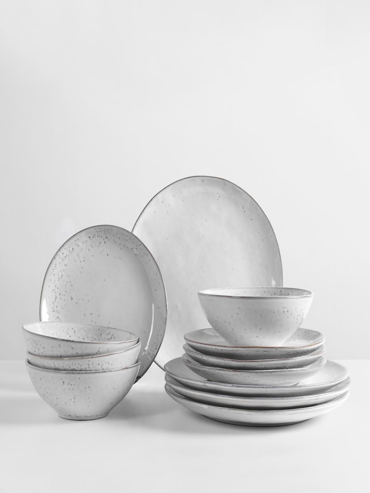 Broste Copenhagen Set of 4 Sand Nordic Dinnerware - Image 2 of 4