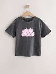 Grey Oversized Graphic Print T-Shirt (3-16yrs) - Image 1 of 4