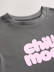 Grey Oversized Graphic Print T-Shirt (3-16yrs) - Image 4 of 4