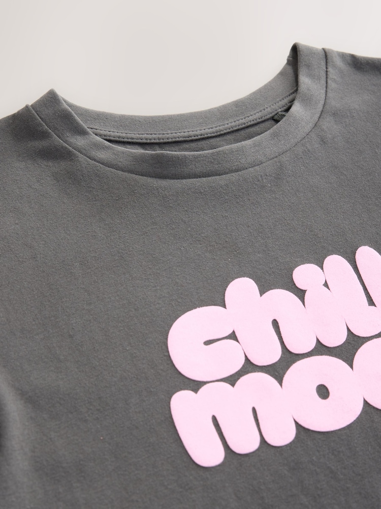 Grey Oversized Graphic Print T-Shirt (3-16yrs) - Image 4 of 4