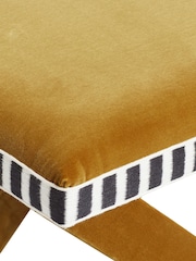 Oka Camel Vaquero Velvet Stool - Image 6 of 6