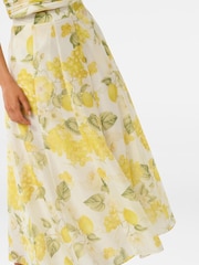 Forever New Yellow Laia Midi Skirt - Image 3 of 5