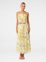 Forever New Yellow Laia Midi Skirt - Image 5 of 5