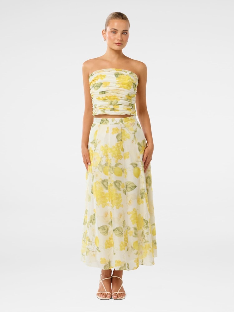 Forever New Yellow Laia Midi Skirt - Image 5 of 5