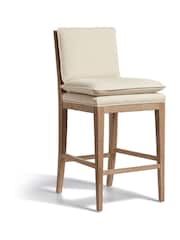 Oka Natural Vasa Linen Bar Stool - Image 4 of 4