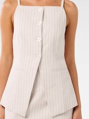 Forever New Cream Ronnie High Neck Waistcoat - Image 3 of 5