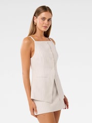 Forever New Cream Ronnie High Neck Waistcoat - Image 4 of 5