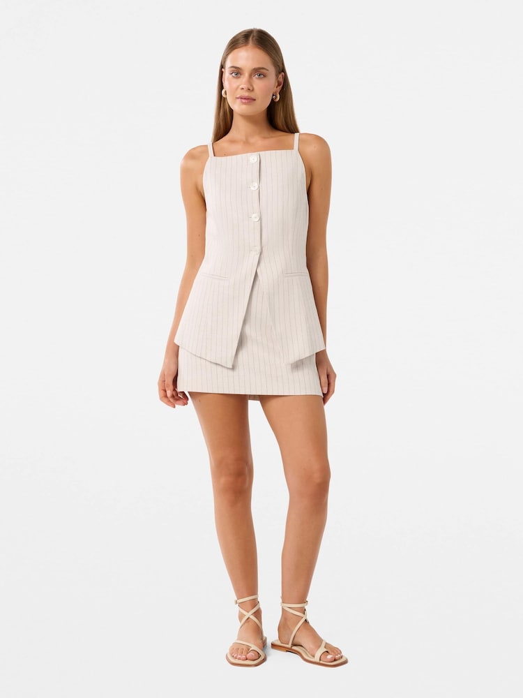 Forever New Cream Ronnie High Neck Waistcoat - Image 5 of 5