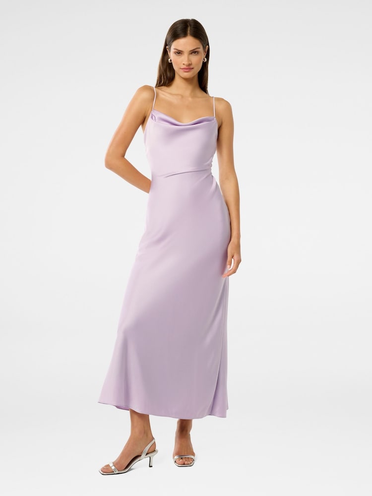 Forever New Purple Mia Satin Maxi Dress - Image 1 of 5