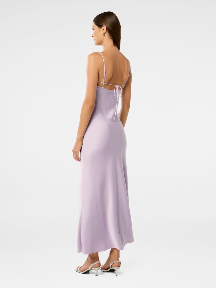 Forever New Purple Mia Satin Maxi Dress - Image 2 of 5