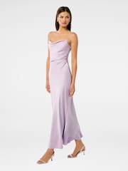 Forever New Purple Mia Satin Maxi Dress - Image 3 of 5