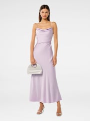 Forever New Purple Mia Satin Maxi Dress - Image 4 of 5
