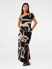 Forever New Black Mia Mesh Twist Side Top - Image 4 of 5