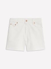 Boden White 100% Cotton Cut Off Denim Shorts - Image 6 of 6