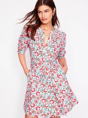 Boden Pink Ada Double Cloth Short 100% Cotton Dress - Image 1 of 5