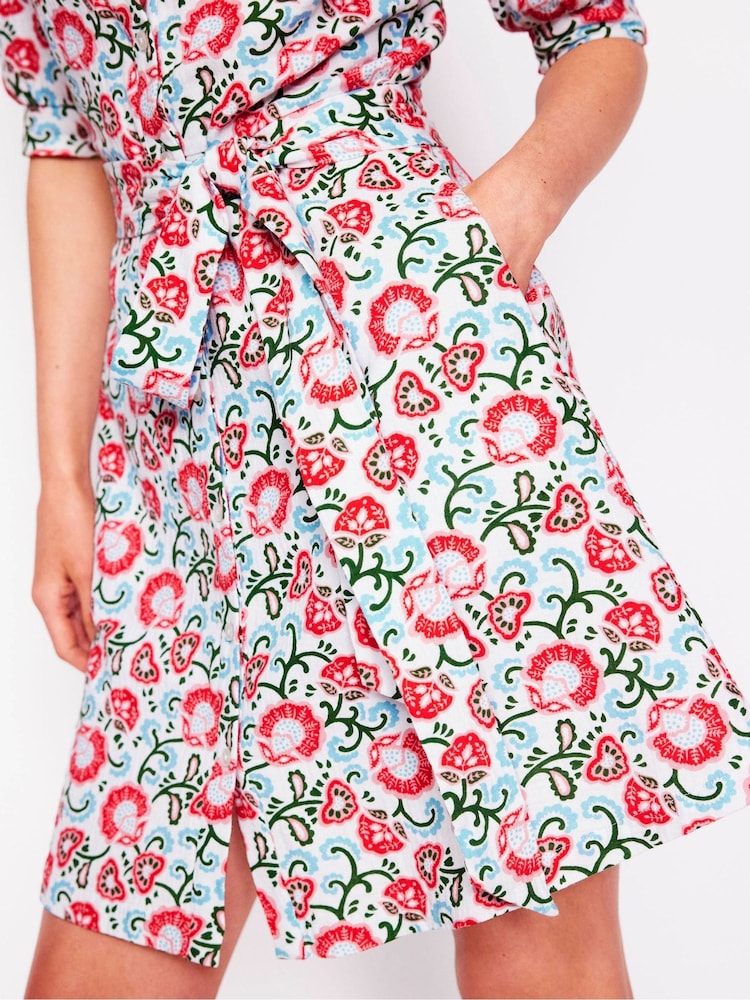 Boden Pink Ada Double Cloth Short 100% Cotton Dress - Image 2 of 5